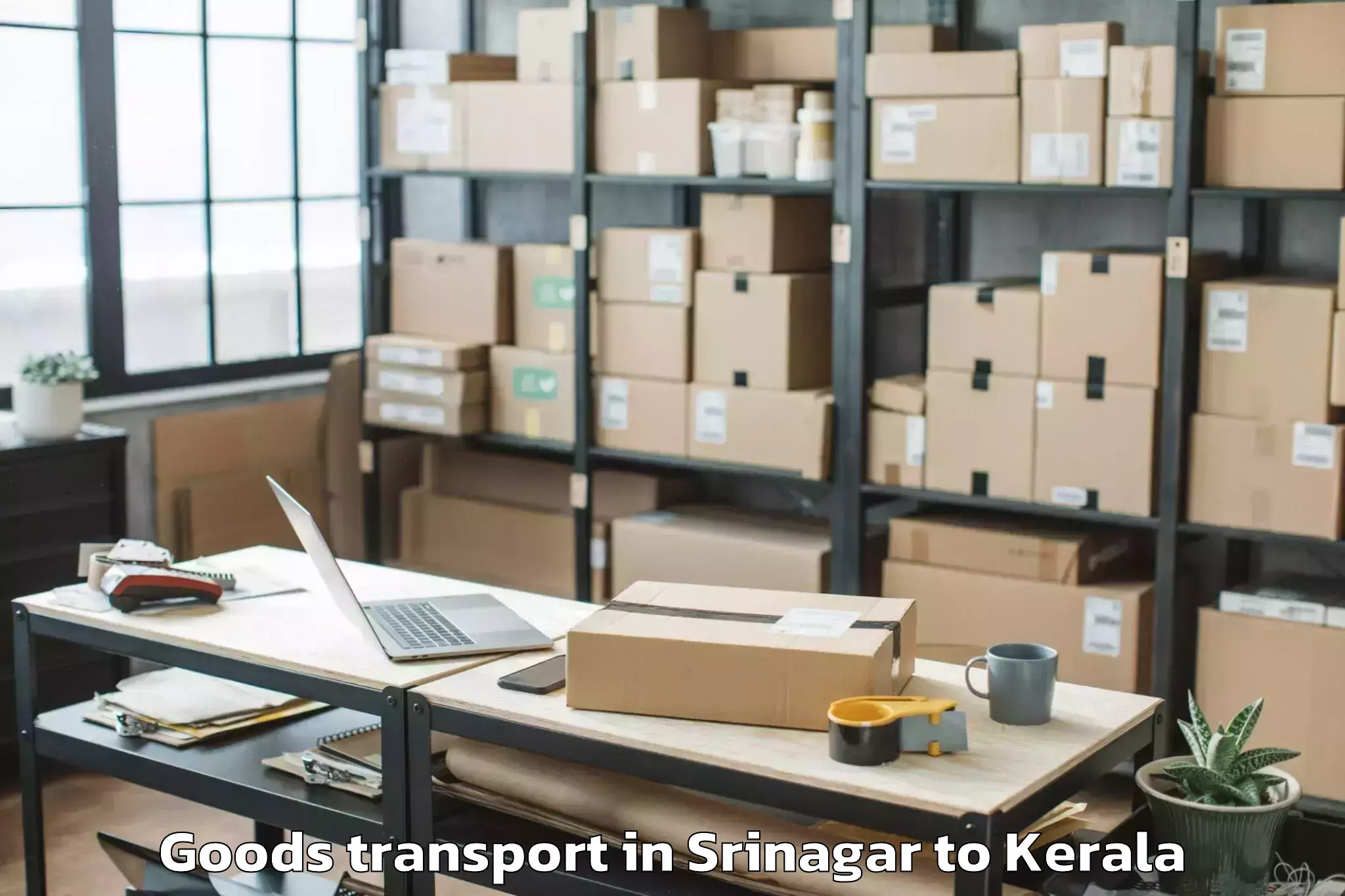 Easy Srinagar to Chiramanangad Goods Transport Booking